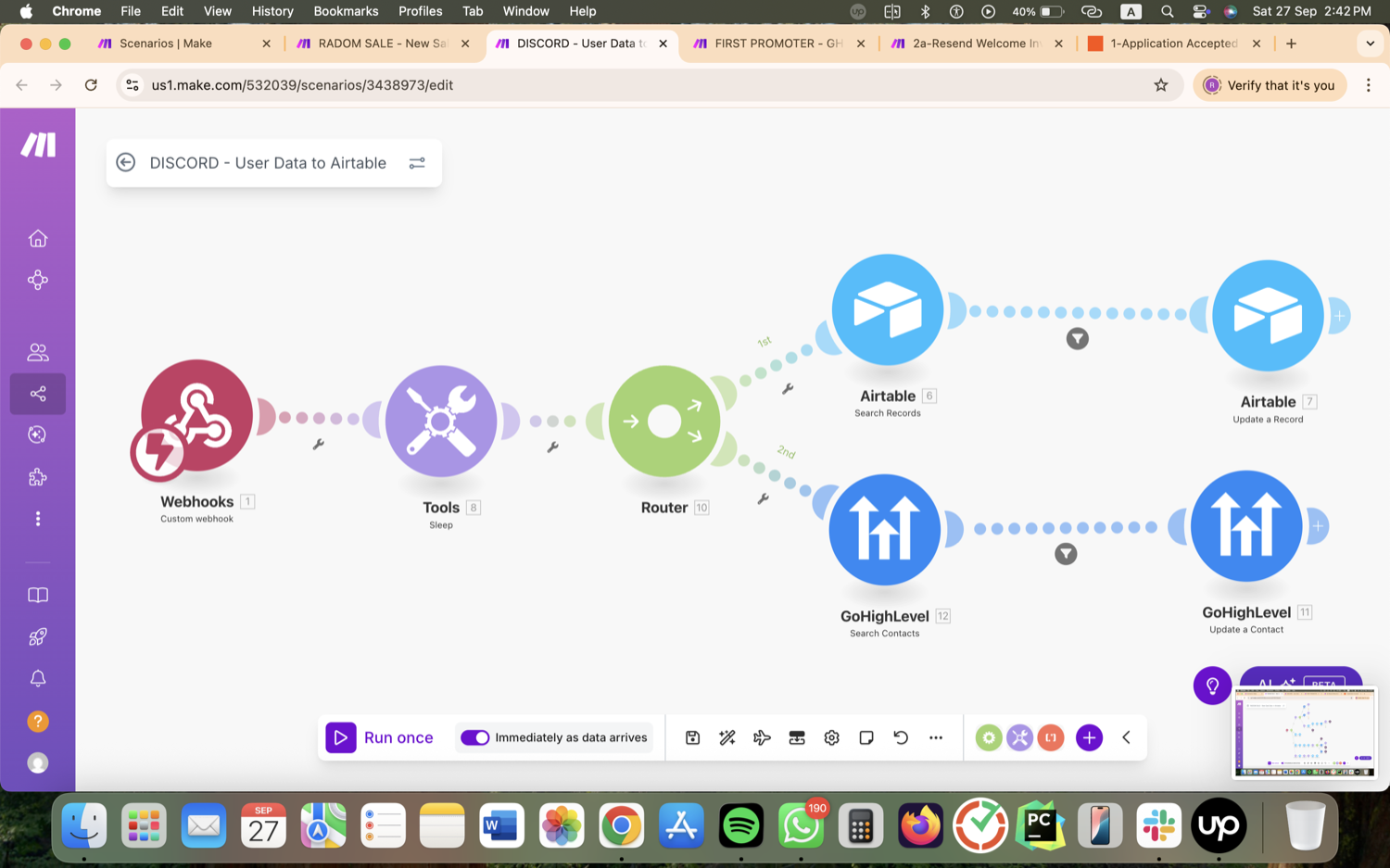 Crypto Affiliate & Subscription Ops - Airtable, Make, Zapier screenshot 12